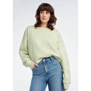 NEW FAVORITE DAUGHTER mom of the year chest logo sweatshirt in sage